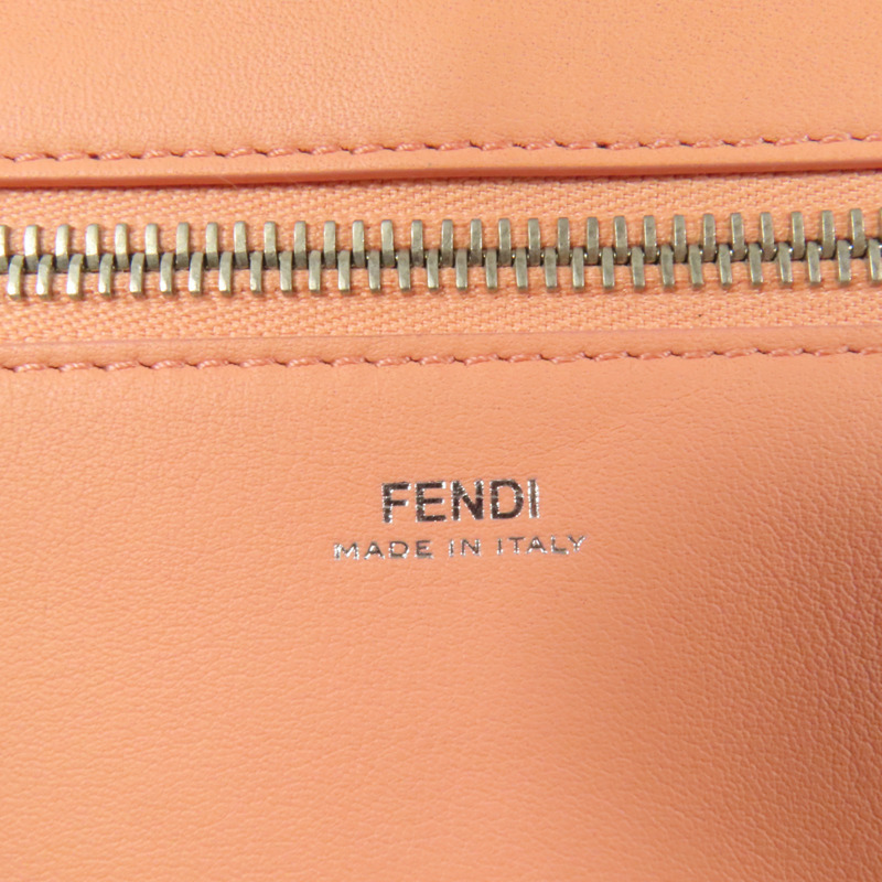 FENDI 牛皮皮革Dotcom銀扣手挽肩背兩用袋-9