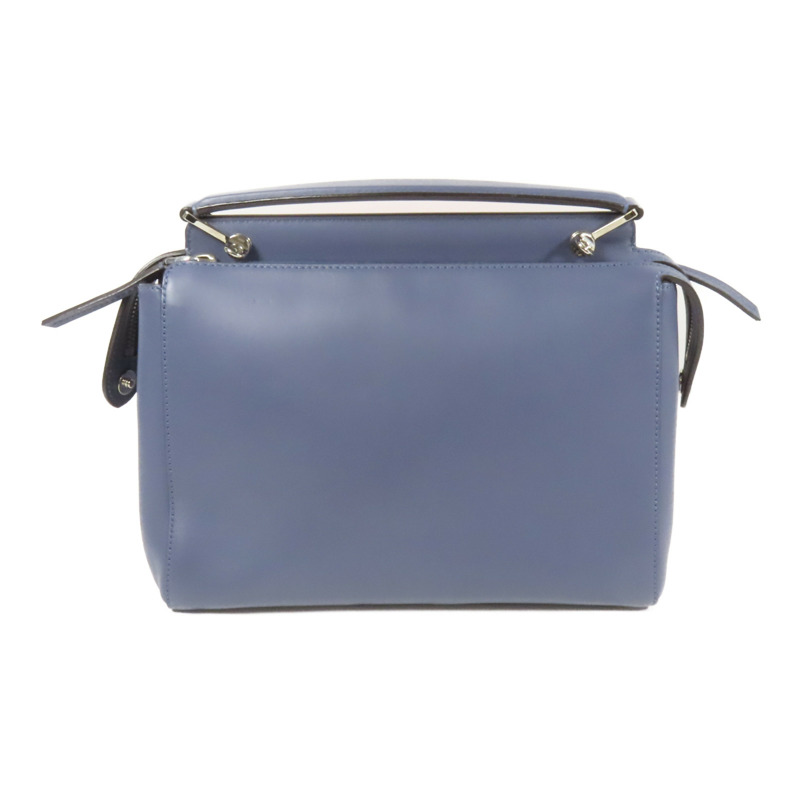 FENDI 牛皮皮革Dotcom銀扣手挽肩背兩用袋-10