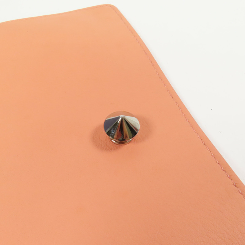 FENDI 牛皮皮革Dotcom銀扣手挽肩背兩用袋-12