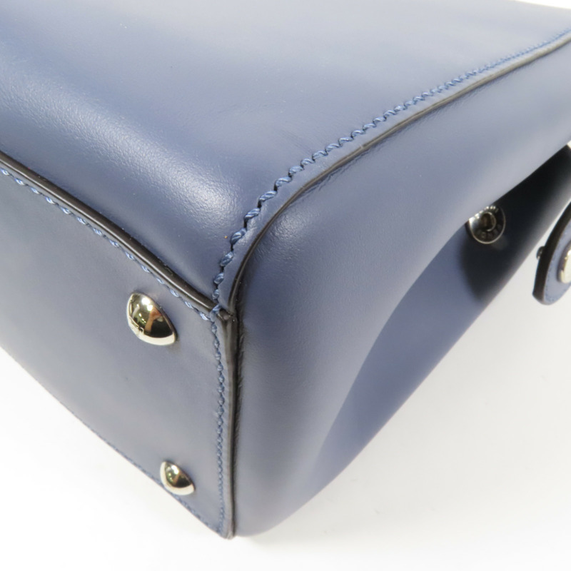 FENDI 牛皮皮革Dotcom銀扣手挽肩背兩用袋-16