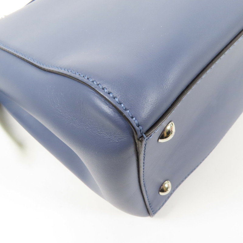 FENDI 牛皮皮革Dotcom銀扣手挽肩背兩用袋-17