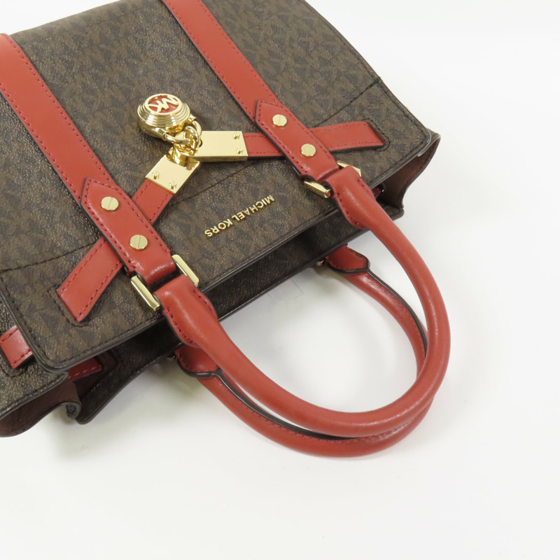 Michael Kors 塗層帆布Shoulder Bag金扣手挽袋-5