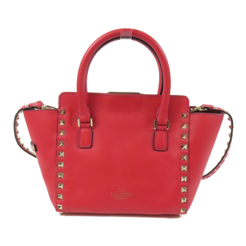 Valentino 牛皮皮革2way Shoulder Bag金扣手挽肩背兩用袋-1