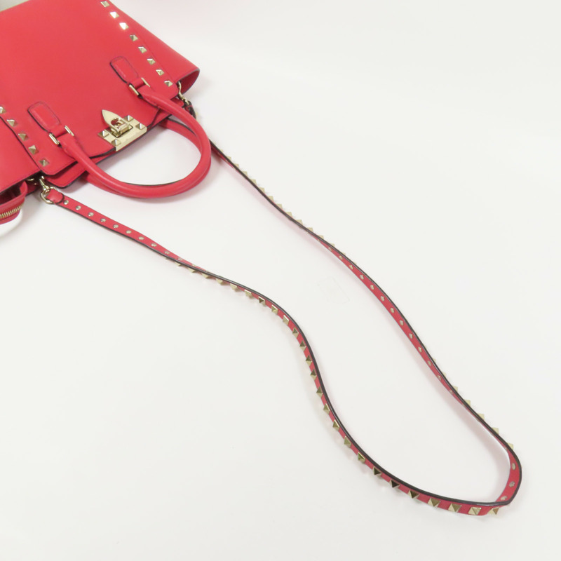 Valentino 牛皮皮革2way Shoulder Bag金扣手挽肩背兩用袋-4