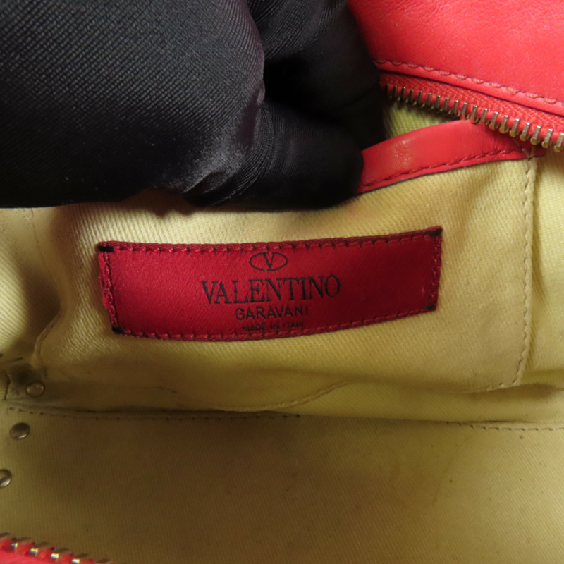 Valentino 牛皮皮革2way Shoulder Bag金扣手挽肩背兩用袋-7