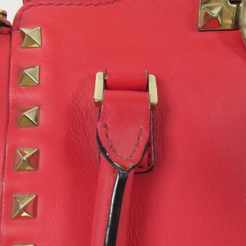 Valentino 牛皮皮革2way Shoulder Bag金扣手挽肩背兩用袋-9