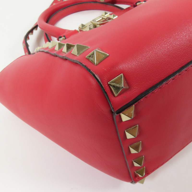 Valentino 牛皮皮革2way Shoulder Bag金扣手挽肩背兩用袋-12