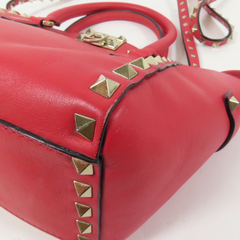 Valentino 牛皮皮革2way Shoulder Bag金扣手挽肩背兩用袋-13