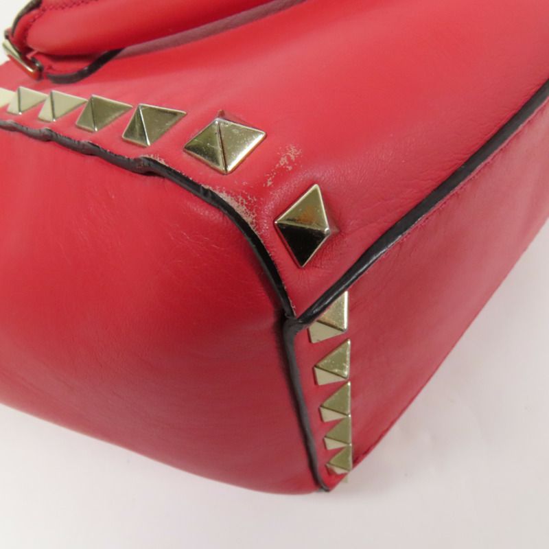 Valentino 牛皮皮革2way Shoulder Bag金扣手挽肩背兩用袋-14