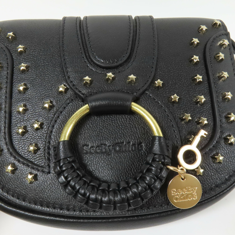 SEE BY CHLOE 牛皮皮革Shoulder Bag金扣肩背袋-7