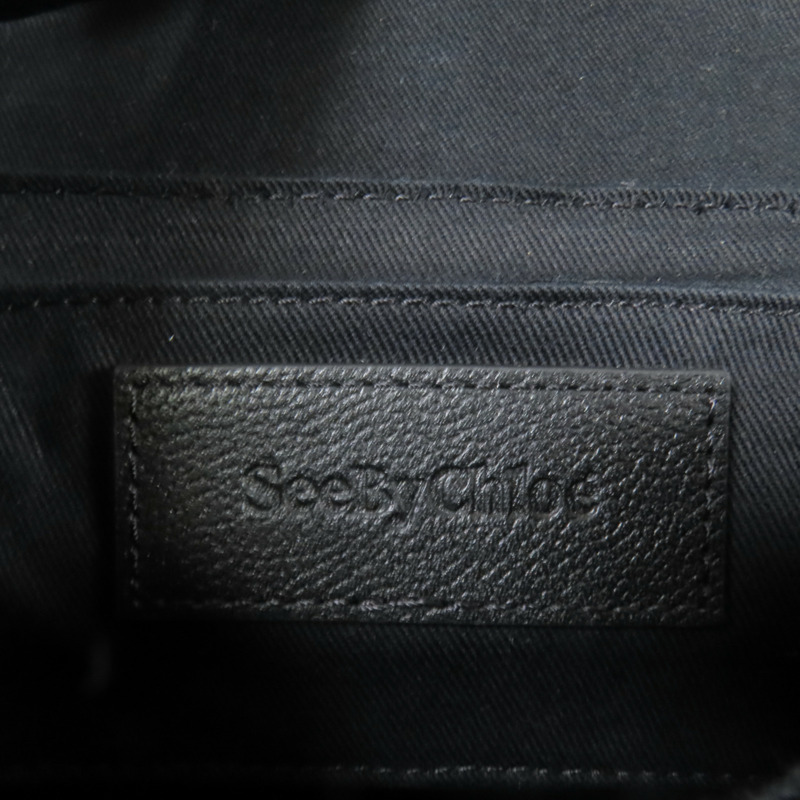 SEE BY CHLOE 牛皮皮革Shoulder Bag金扣肩背袋-8