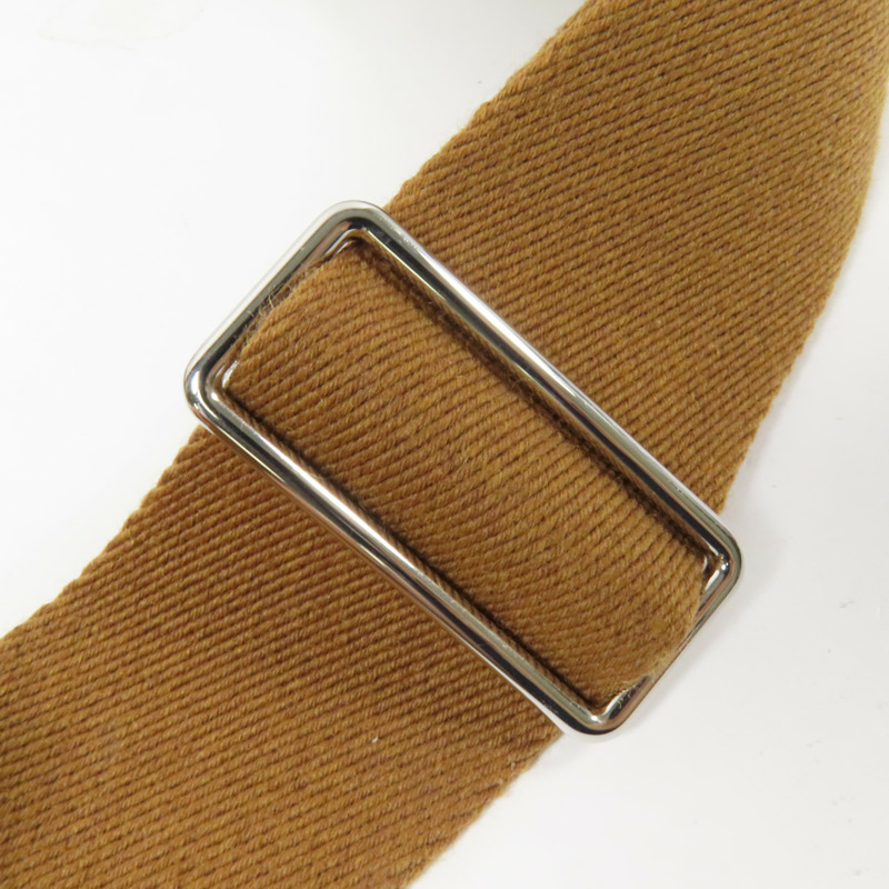 HERMES Togo皮革Videpoches銀扣肩背袋Gold-6