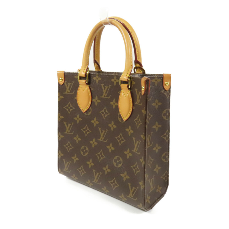 LOUIS VUITTON Monogram Sac Plat BB金扣手挽肩背兩用袋-2