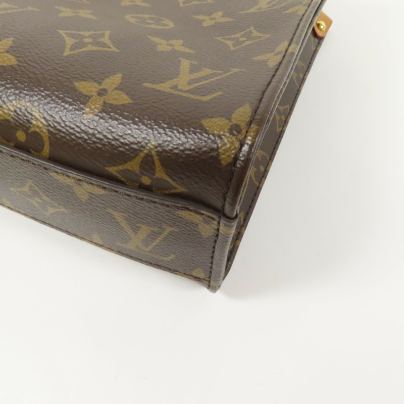 LOUIS VUITTON Monogram Sac Plat BB金扣手挽肩背兩用袋-11