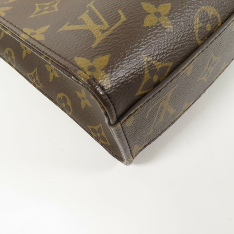 LOUIS VUITTON Monogram Sac Plat BB金扣手挽肩背兩用袋-12