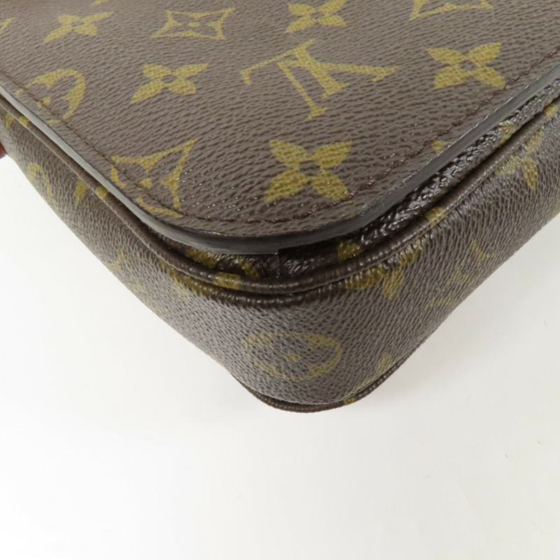 LOUIS VUITTON Monogram Pochette Metis MM金扣手挽肩背兩用袋-15