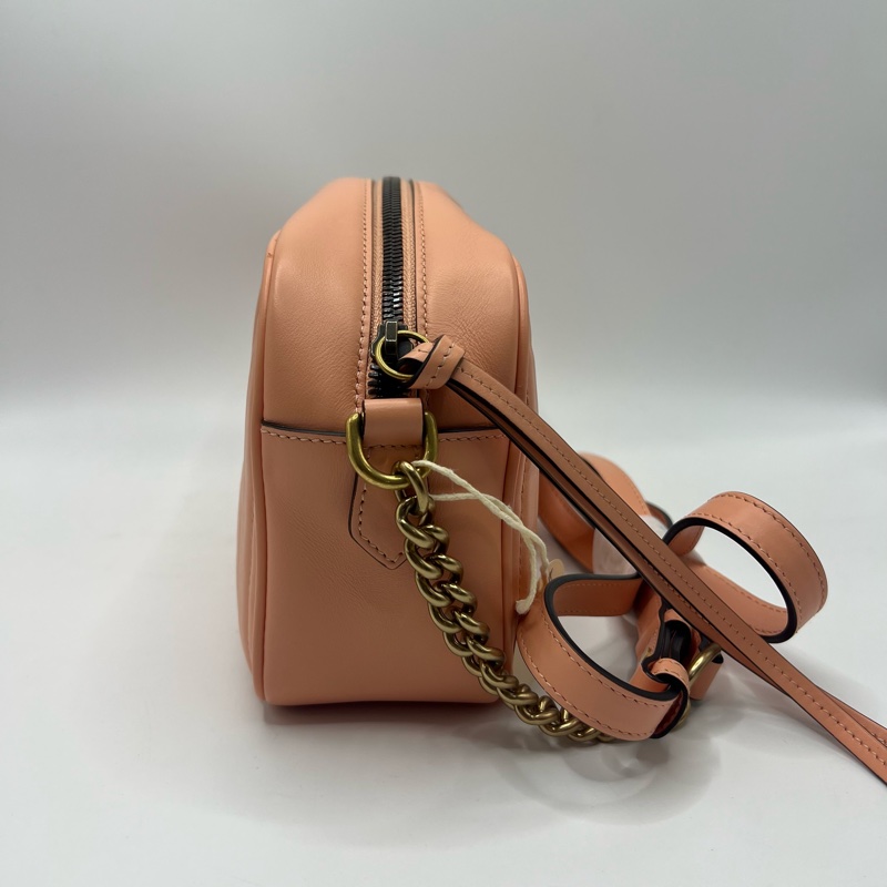 Gucci古驰 马蒙粉色中号相机包-2