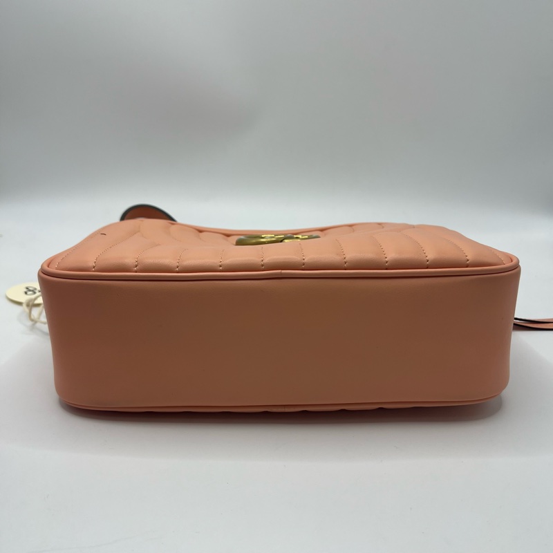 Gucci古驰 马蒙粉色中号相机包-7