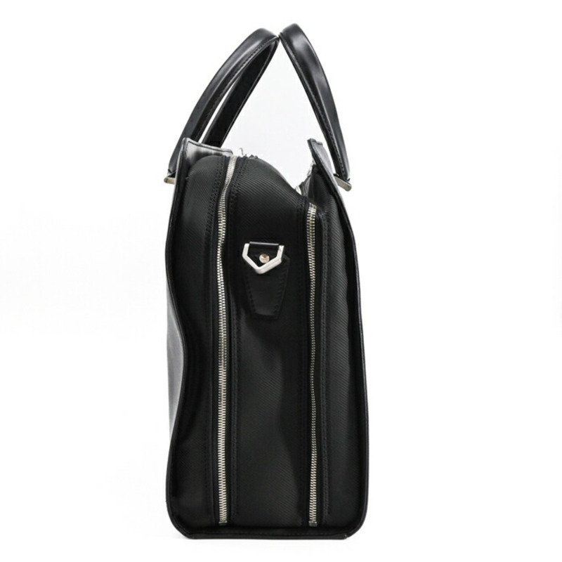 LOUIS VUITTON Taiga Nevsky 單肩包,商務 Ardoise,黑色和苔綠色皮革,M30872-4