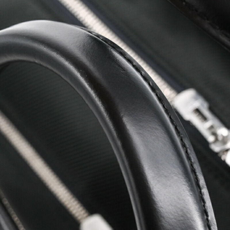 LOUIS VUITTON Taiga Nevsky 單肩包,商務 Ardoise,黑色和苔綠色皮革,M30872-8