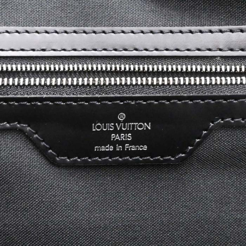 LOUIS VUITTON Taiga Nevsky 單肩包,商務 Ardoise,黑色和苔綠色皮革,M30872-13