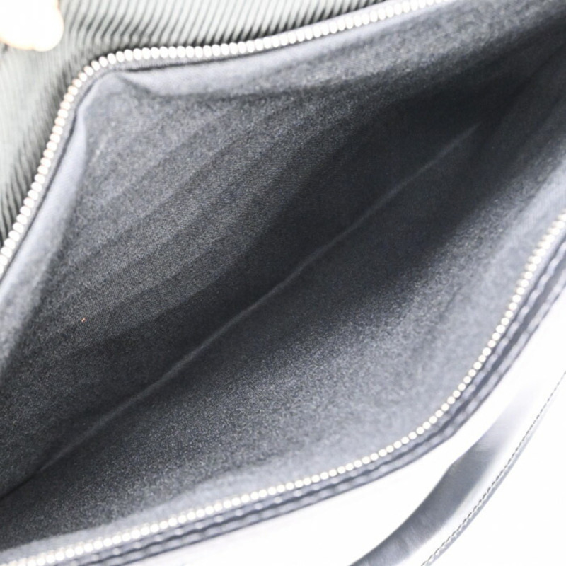 LOUIS VUITTON Taiga Nevsky 單肩包,商務 Ardoise,黑色和苔綠色皮革,M30872-15