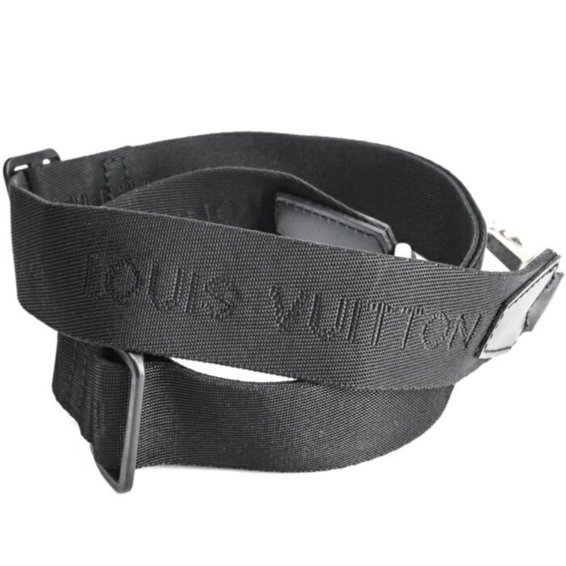 LOUIS VUITTON Taiga Nevsky 單肩包,商務 Ardoise,黑色和苔綠色皮革,M30872-16