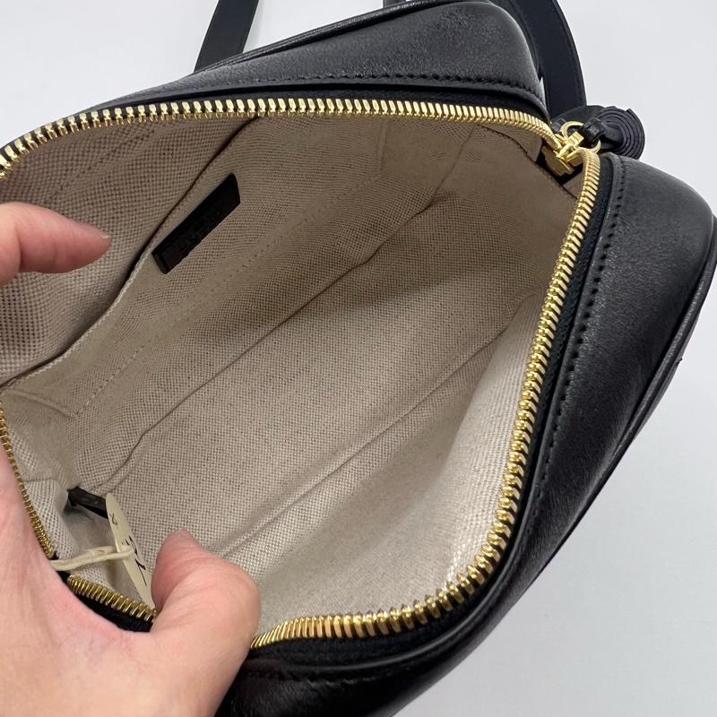 GUCCI古驰 互扣式双G徽标拉链开合流苏相机包-7