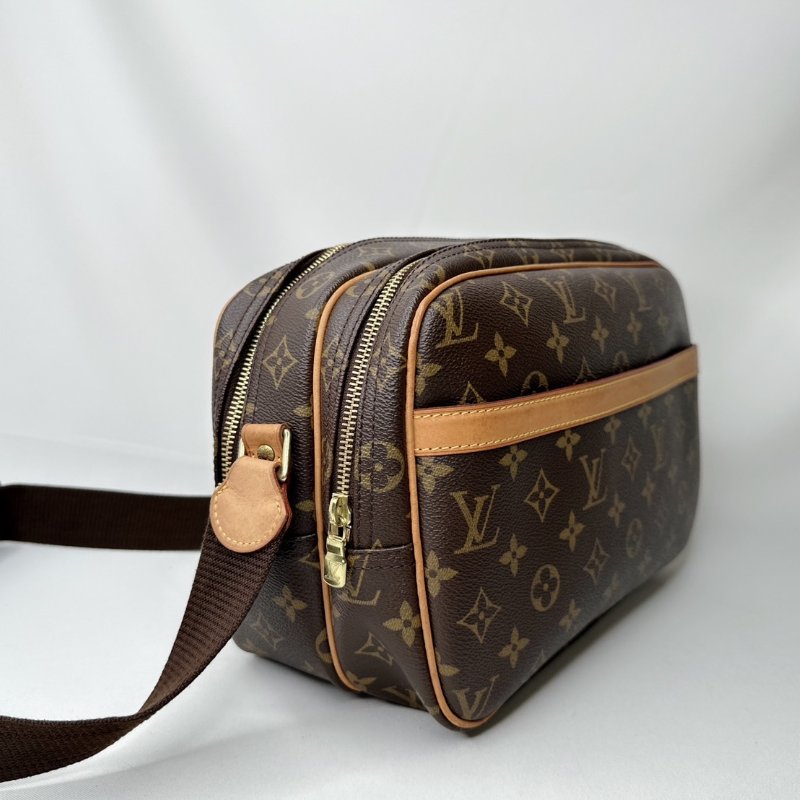 LV Reporter PM老花雙層斜背包-3