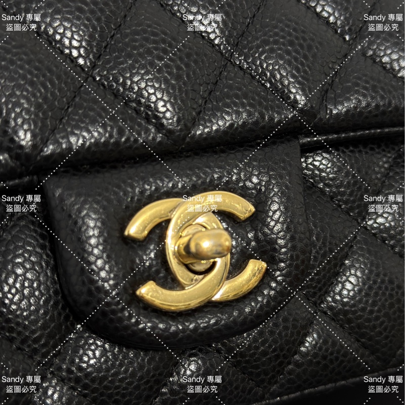 Chanel 小香 mini coco20 Cf20 黑金荔枝 保卡25開全配-11
