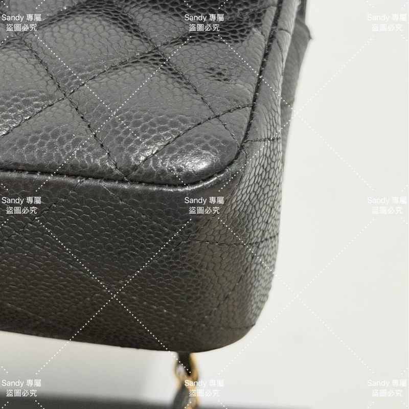 Chanel 小香 mini coco20 Cf20 黑金荔枝 保卡25開全配-55