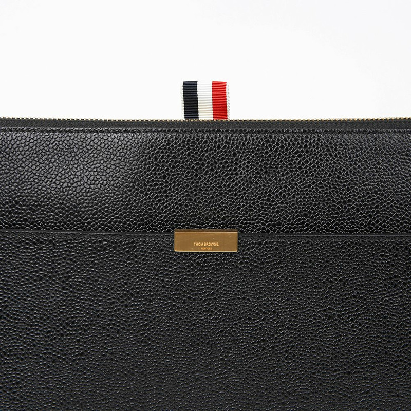 THOM BROWNE UAC005A RWB Tab 雙口袋中型手拿包-1