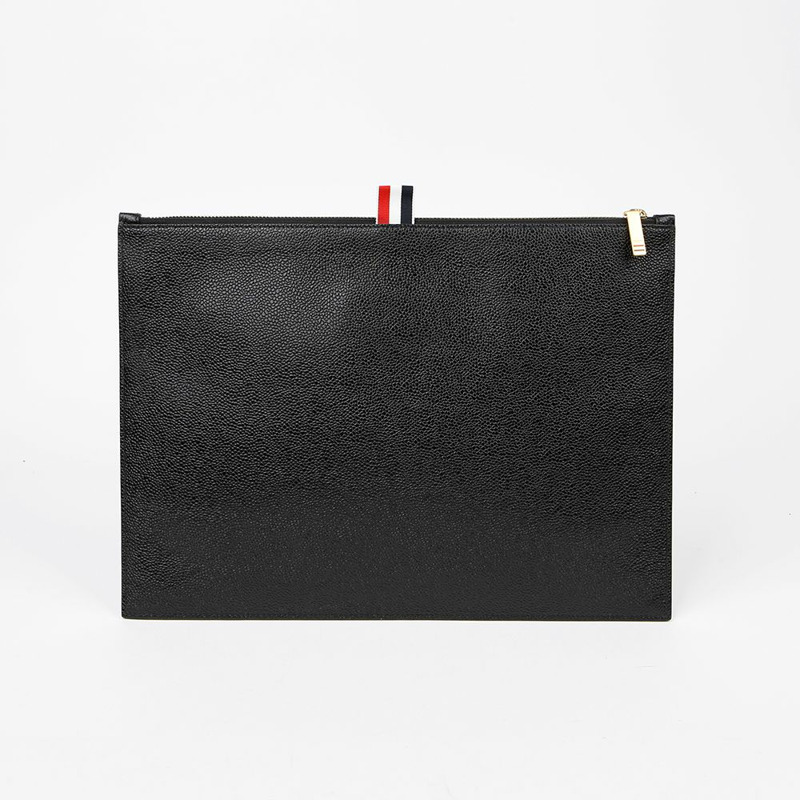 THOM BROWNE UAC005A RWB Tab 雙口袋中型手拿包-2