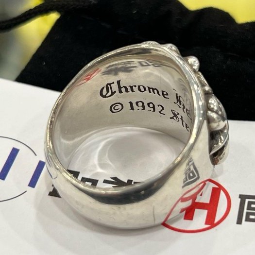 東區正精品㊣Chrome Hearts 925 克羅心十字花純銀戒指 RZ5817-2