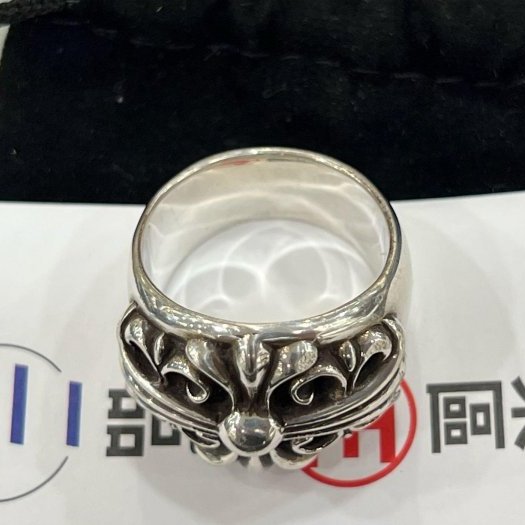 東區正精品㊣Chrome Hearts 925 克羅心十字花純銀戒指 RZ5817-4