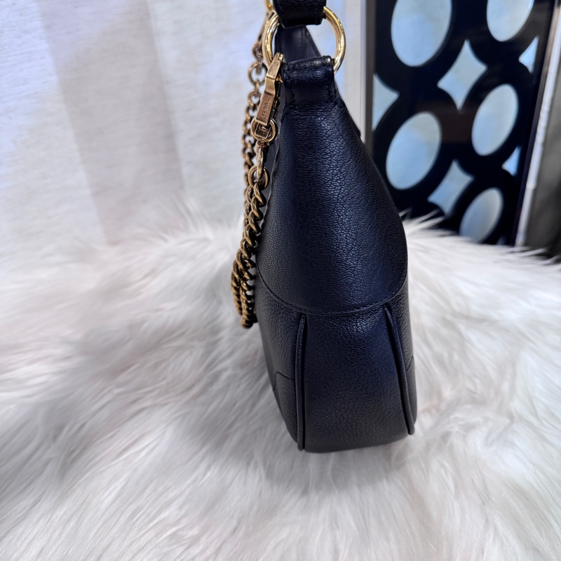 Gucci Aphrodite 黑牛皮彎月包 近全新-3