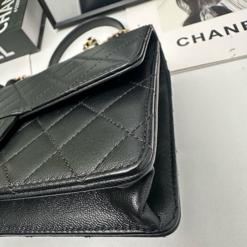 Chanel  cf 限定款橫版珍珠包 29開-8