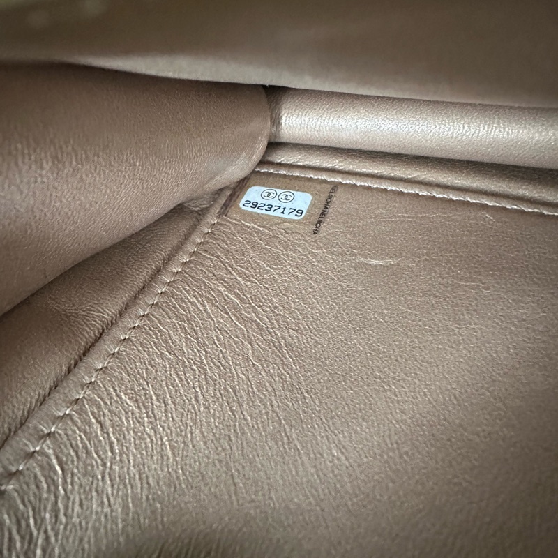 Chanel  cf 限定款橫版珍珠包 29開-13