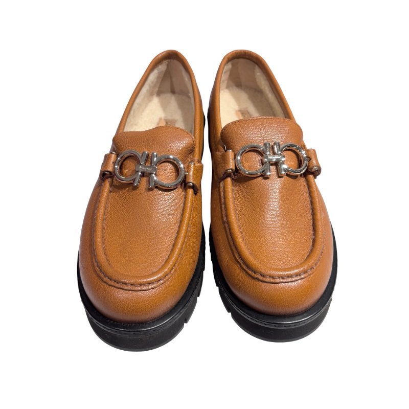 FERRAGAMO BROWN SHOES-2