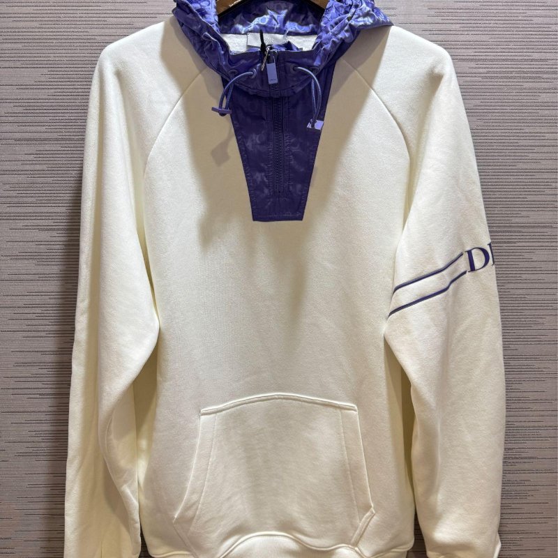 DIOR 老花 尼龍 拼接 連帽衛衣 意大利製 現貨 S ~ XL 原價70000-0