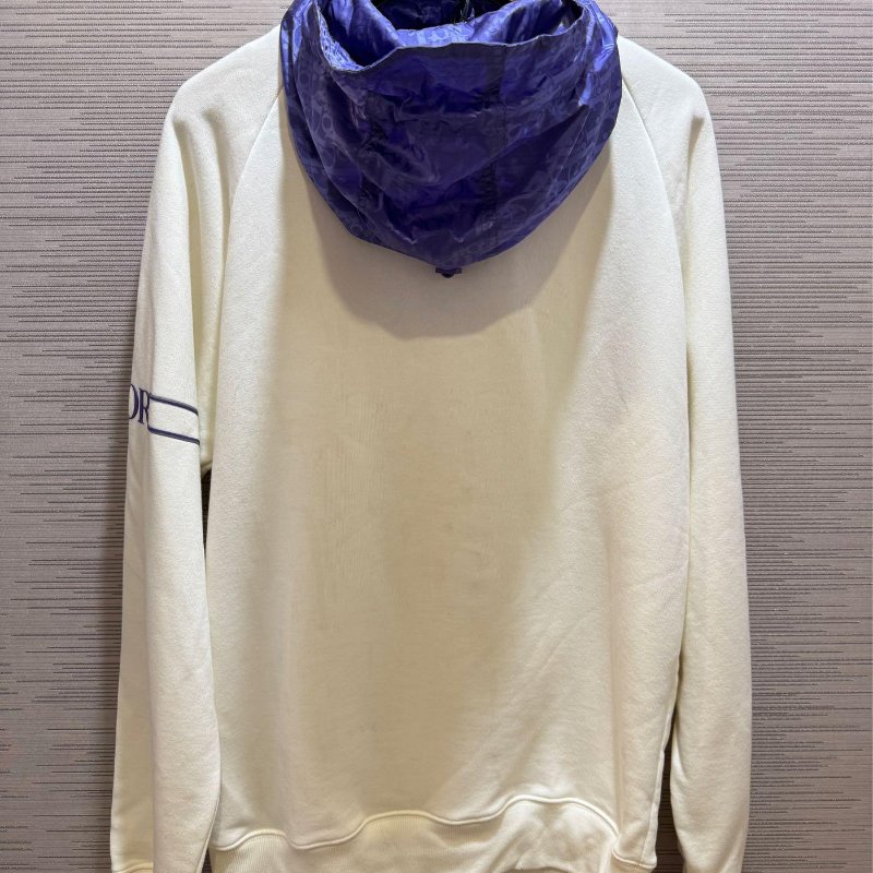 DIOR 老花 尼龍 拼接 連帽衛衣 意大利製 現貨 S ~ XL 原價70000-2