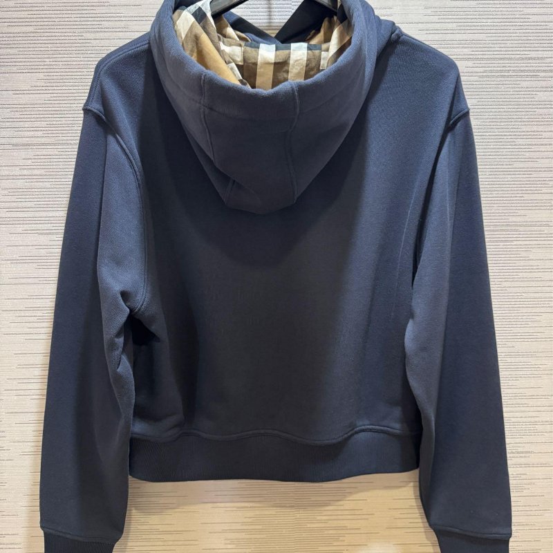 Burberry 刺繡 格紋 連帽 衛衣 帽T-3