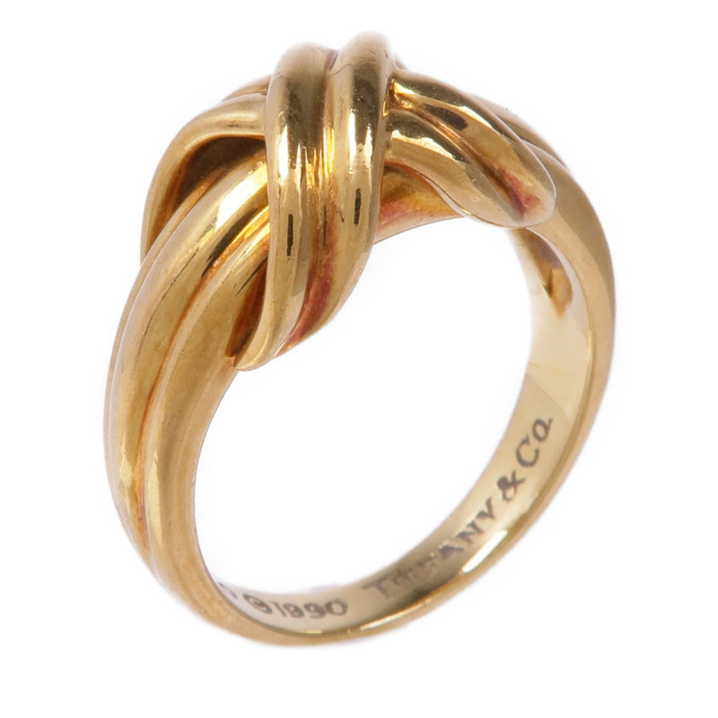 TIFFANY＆CO 18K黃金Ring戒指US#4.75-0