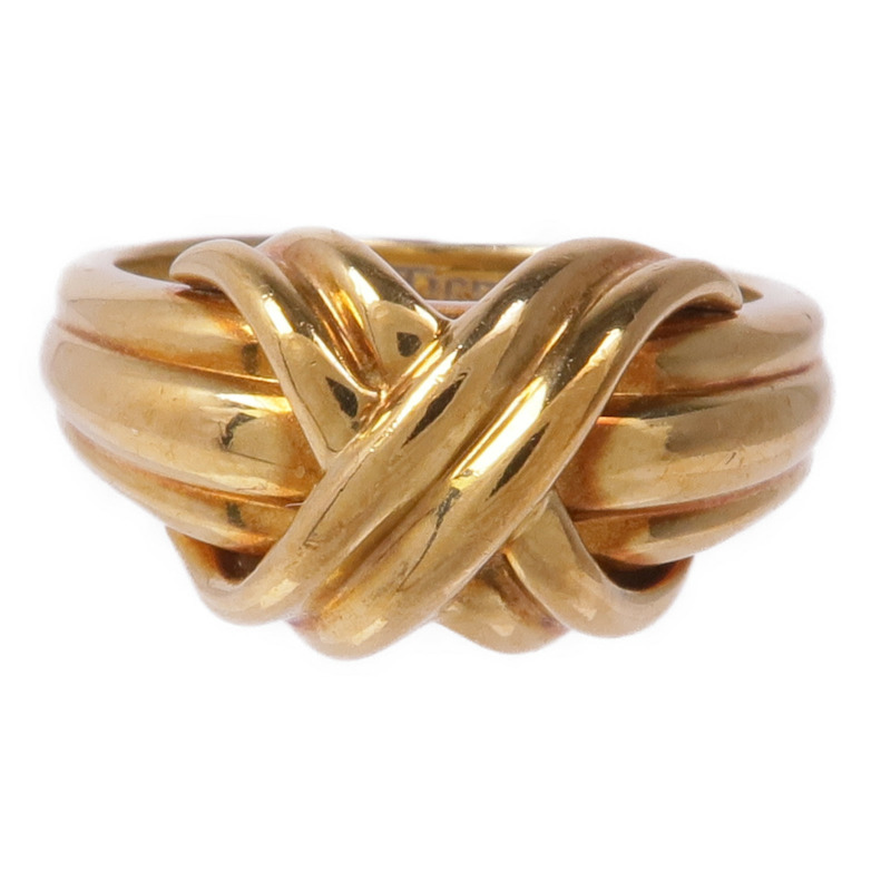 TIFFANY＆CO 18K黃金Ring戒指US#4.75-1