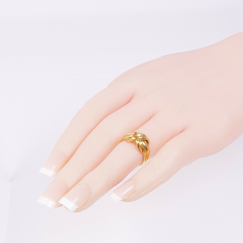 TIFFANY＆CO 18K黃金Ring戒指US#4.75-7