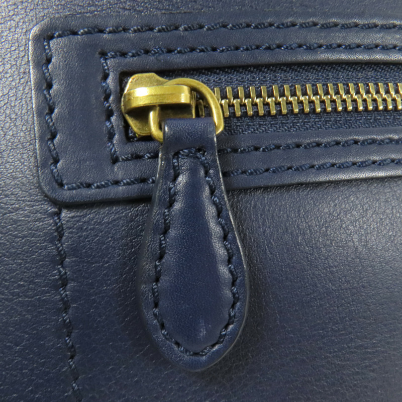 CELINE 牛皮皮革Micro Luggage金扣手挽袋-12