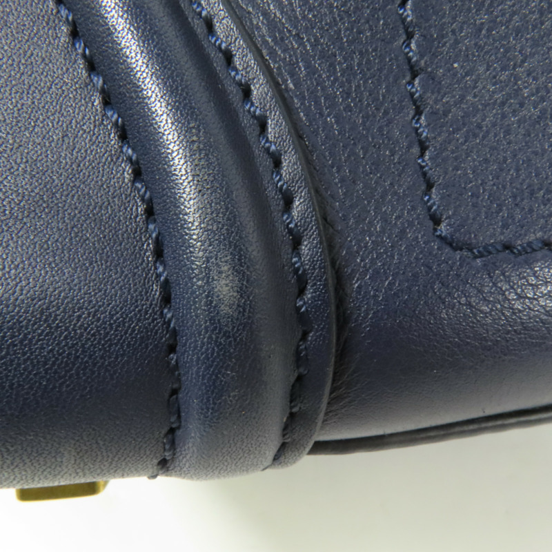 CELINE 牛皮皮革Micro Luggage金扣手挽袋-13