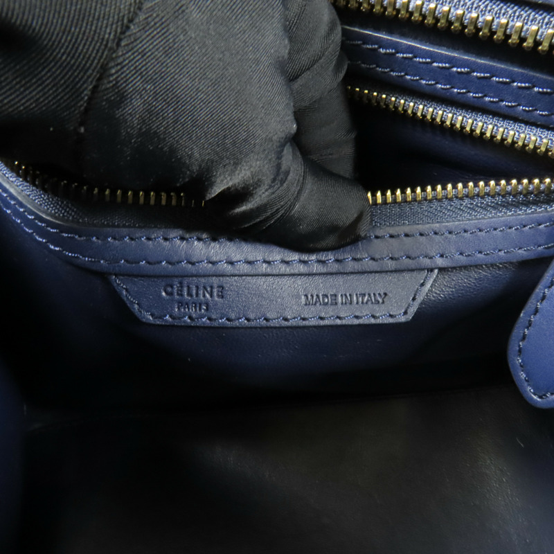 CELINE 牛皮皮革Micro Luggage金扣手挽袋-15