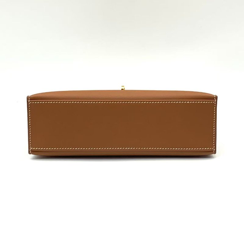 Hermes Mini Kelly Pochette 金棕色金扣 swift 皮-3