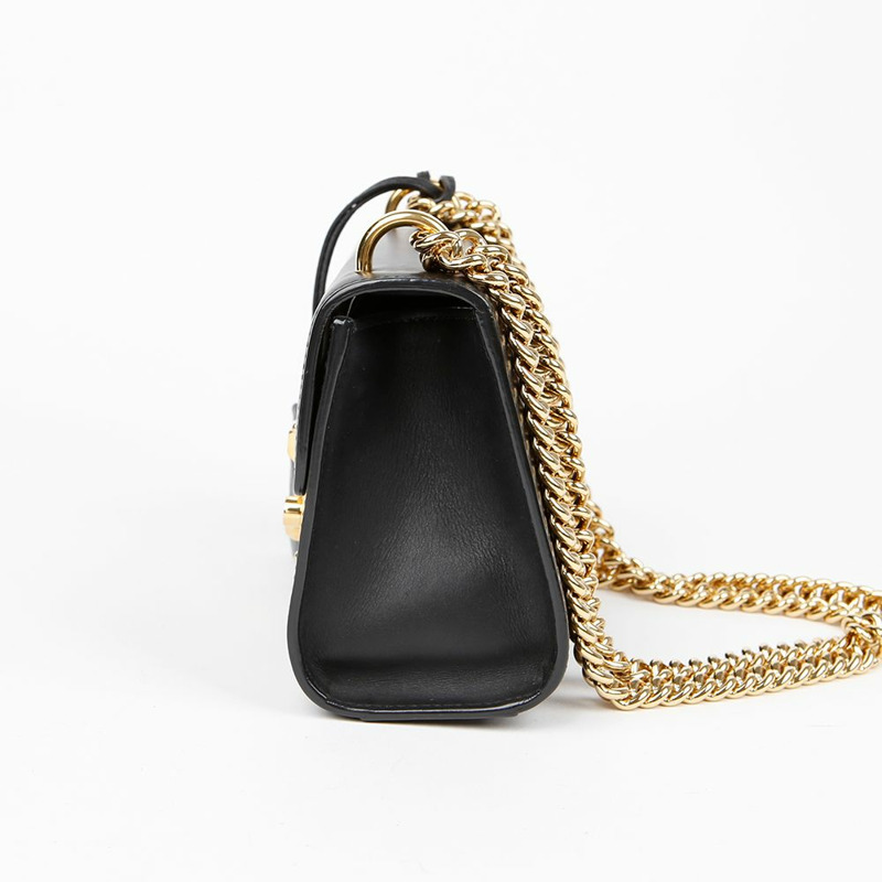 【包稅】GUCCI 帶鎖小鏈條單肩斜背包 409487-4